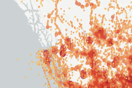 Oreoscoptes Distribution in BC 